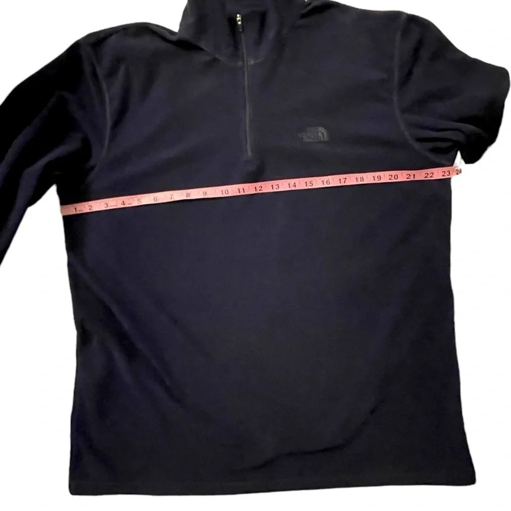 Men's North Face Pullover Size XL Fleece 1/4 Zip Navy Blue